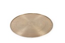 Hammered round tray - aluminium - light gold - Ø55cm - p/2/10