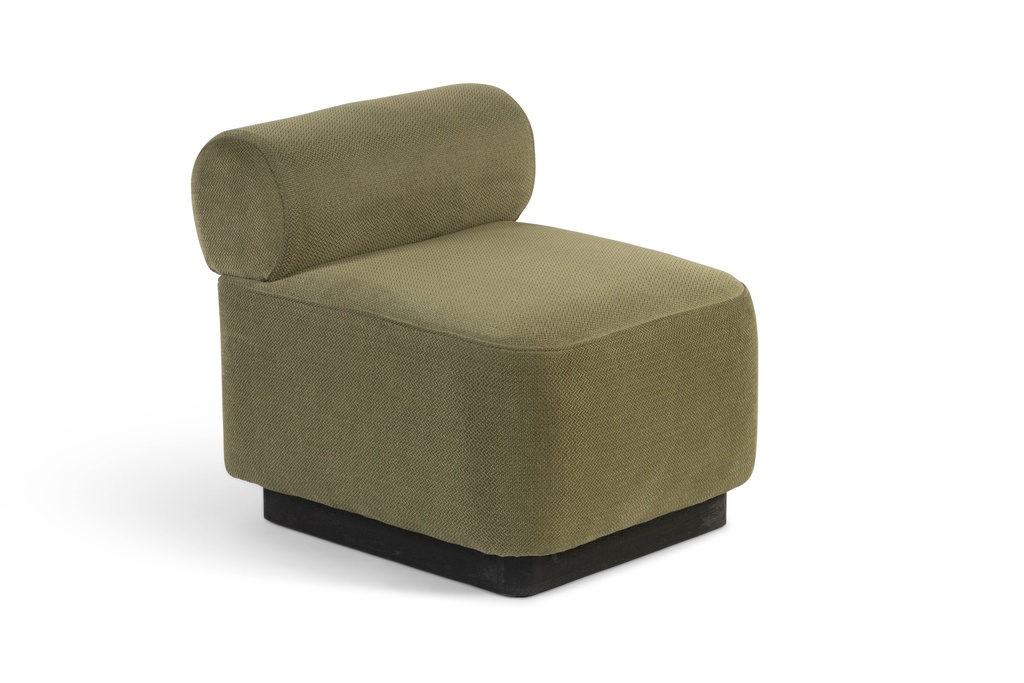 Havana sofa - Mango & fabric - green - 55x64x65cm - p/1/1