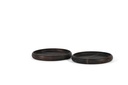 Wooden bowl blacked oiled acacia big- Ø35x3,5cm - p1/4