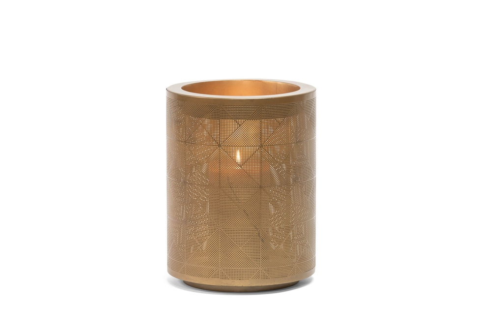 Hurricane brass antique / gold - big - Ø25,5x32,5cm - 1/4