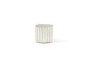 Flowerpot Bicolor White - Ø 13 x 12cm - outdoor candle -1 ext. coton wick - p/6