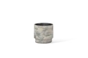 Flowerpot Dark brown Small - Ø 14 x 13cm - outdoor candle -1 ext. coton wick - p/6