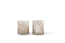 T-light holder spotted peach - Ø8 x 9cm - p 6/24