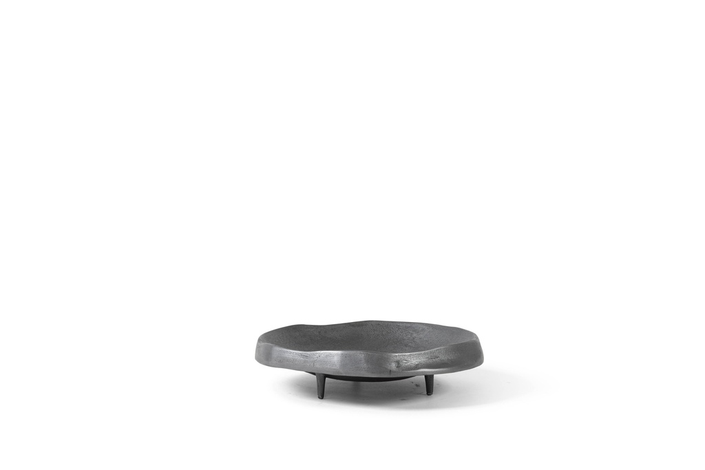 Bowl rough washed grey - Small - 25x24x6,5cm - p/2/12