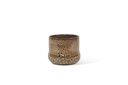 Flowerpot cream brown spotted glazed medium - Ø21 x 21cm - p 2/1