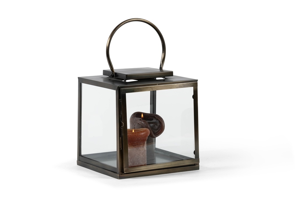 Lantern stainless steel bronze - Ø30x30x33cm - 1/1