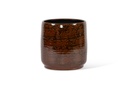 Flowerpot reactif glazed brown big- Ø32 X 32cm - p 2