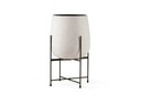 Planter papier maché finish on black stand - big - Ø 53x82cm - p/1/1