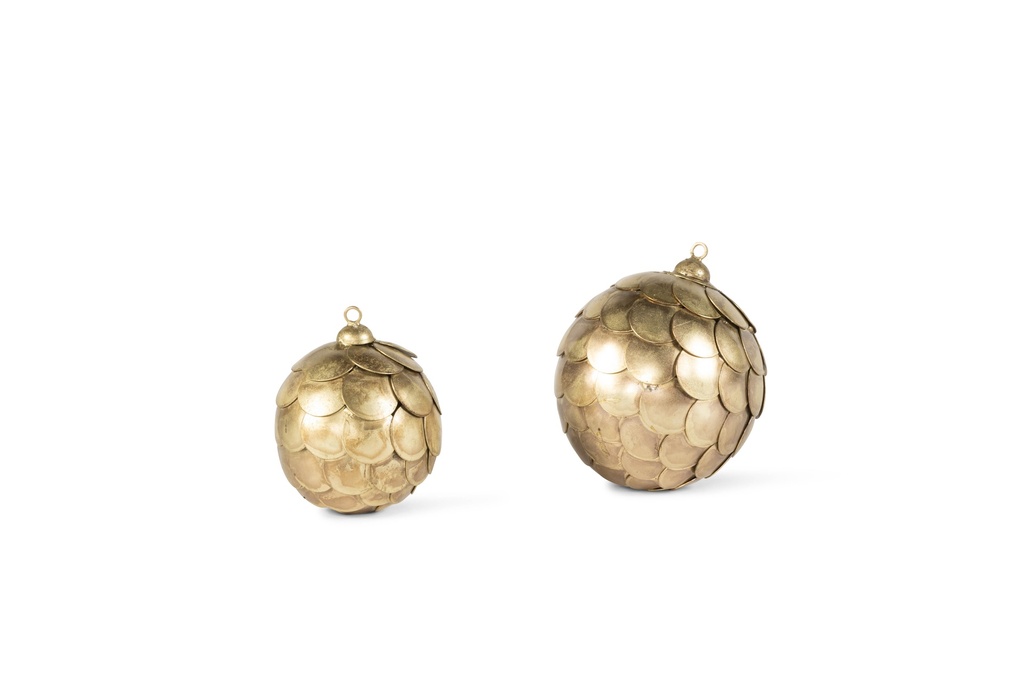 Hanging ball silver gold crackle large - Ø10cm - p 4/48