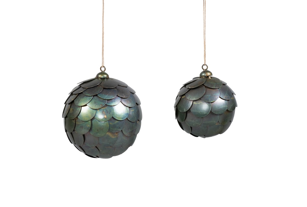 Hanging ball aged brass crackle medium - Ø8cm - p 4/64