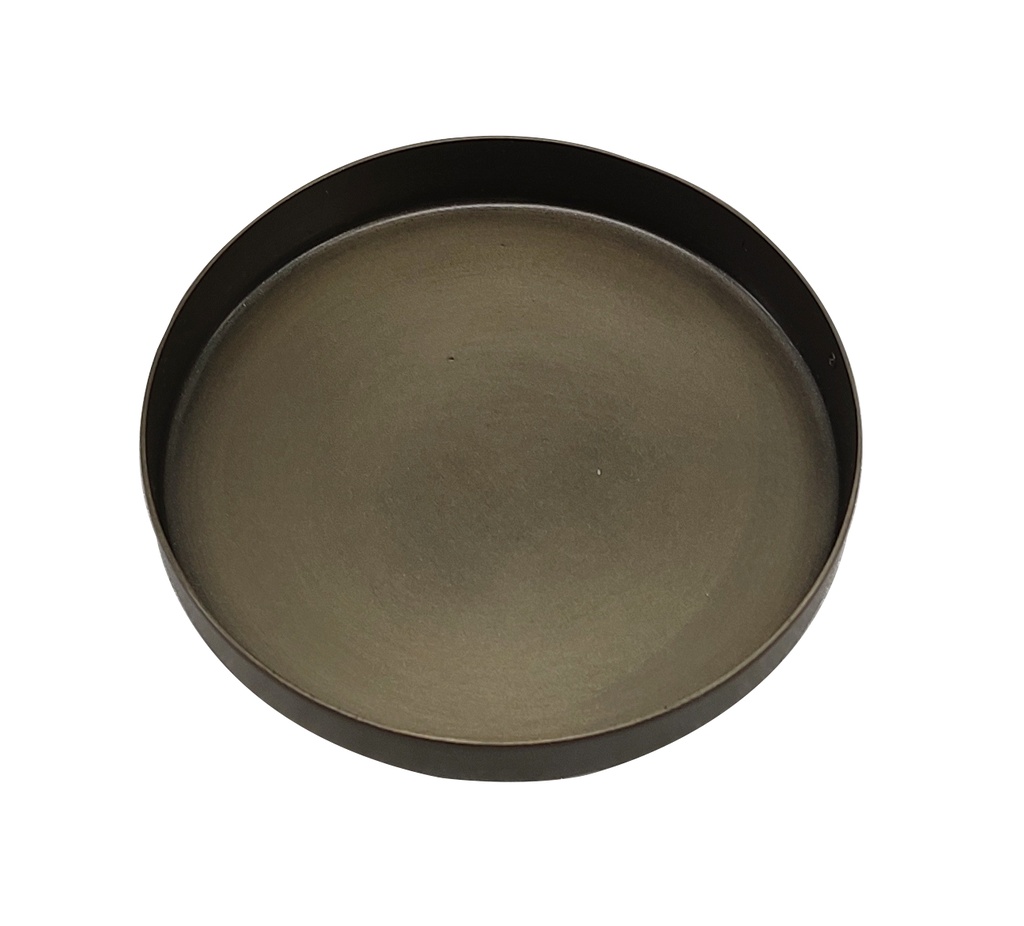 Candleplate for Ø7 - nickle antique - Ø8x1cm - p 4/96