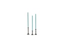 Handforged fine taperholder - bronze antique -for tapers Ø1,2cm - set of 3 - H8cm/H10cm/H12cm - p/2 sets