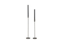 Handforged taperholder - bronze antique - for tapers Ø2,1cm - set of 2 - H50cm/H60cm - p/2 sets