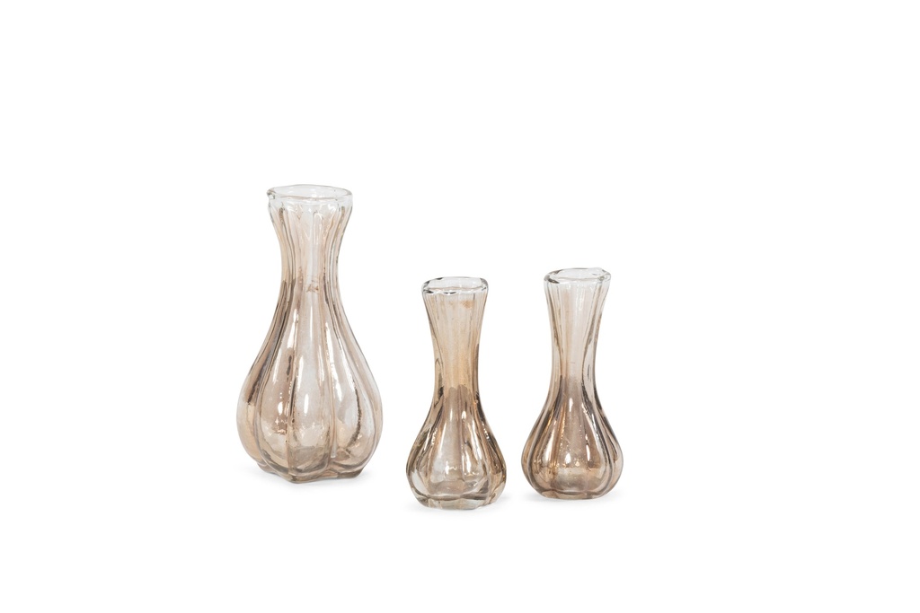 Soliflower organic - brown - luster -small - Ø5x13cm - p/4/24