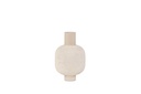 Bolvase texture on stand enamel beige large - Ø29x43cm - p 1/4
