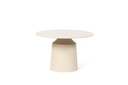 Coffee table enamel with base - texture beige - Ø58x38cm - p1/1