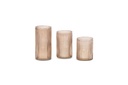 Votive ribbed sprayed - bronze - large - Ø7,5x14,5cm - p/6/24