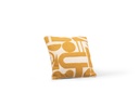 Cushion embroidery ochre/beige with filler - 50x50cm - p/1/10