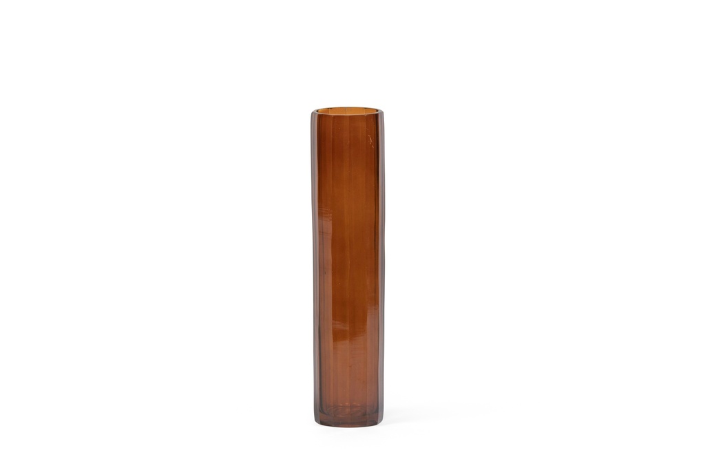 Vase multi sided sprayed amber - Ø7 x 30 - p 4