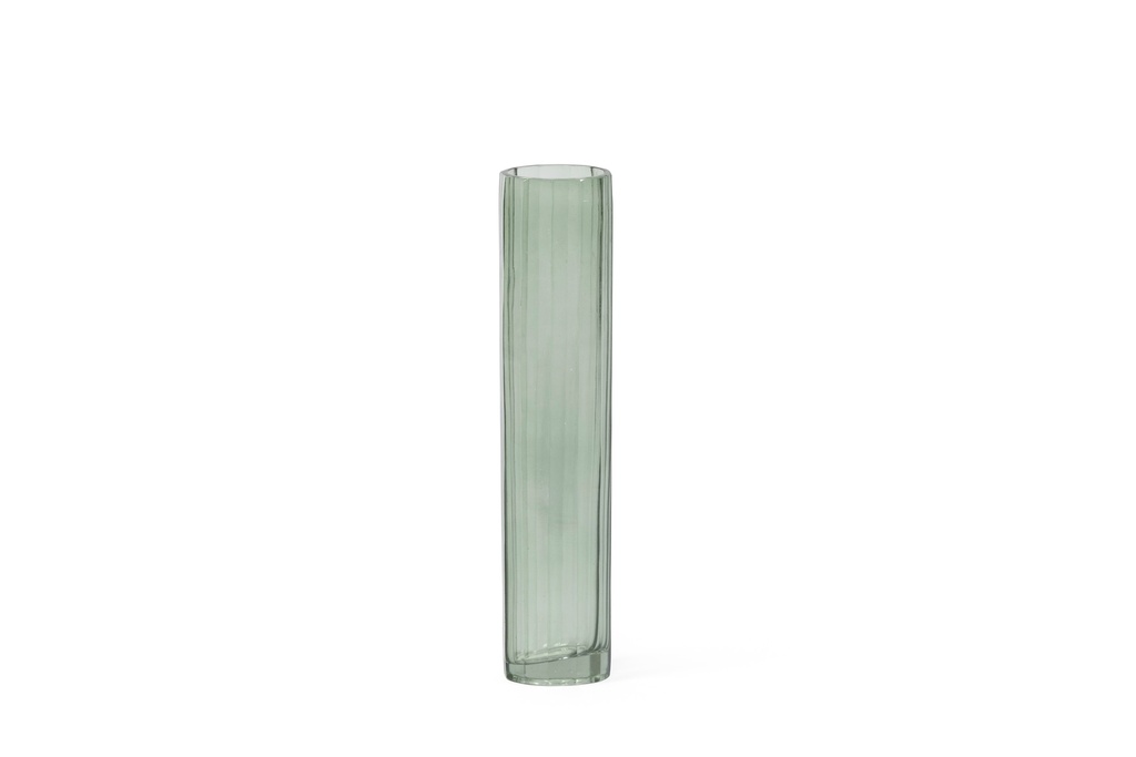 Vase multi sided sprayed green - Ø7 x 30 - p 4 