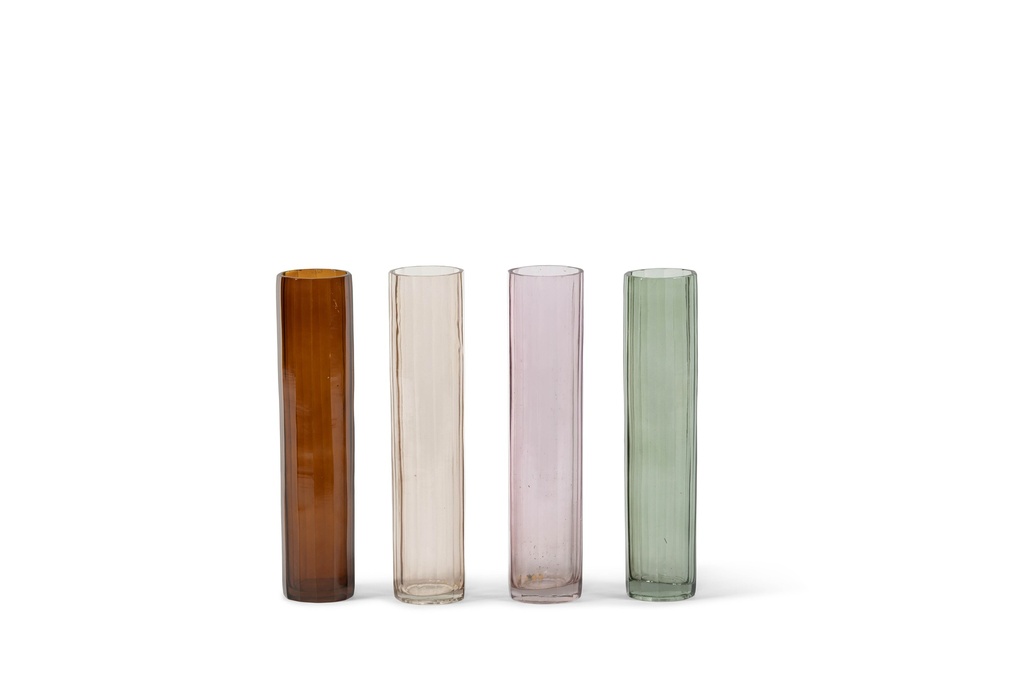 Vase multi sided sprayed salmon - Ø7 x 30 - p 4