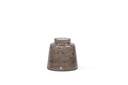 Vase stone finish sprayed smoke small - Ø15 x 15cm - p 1