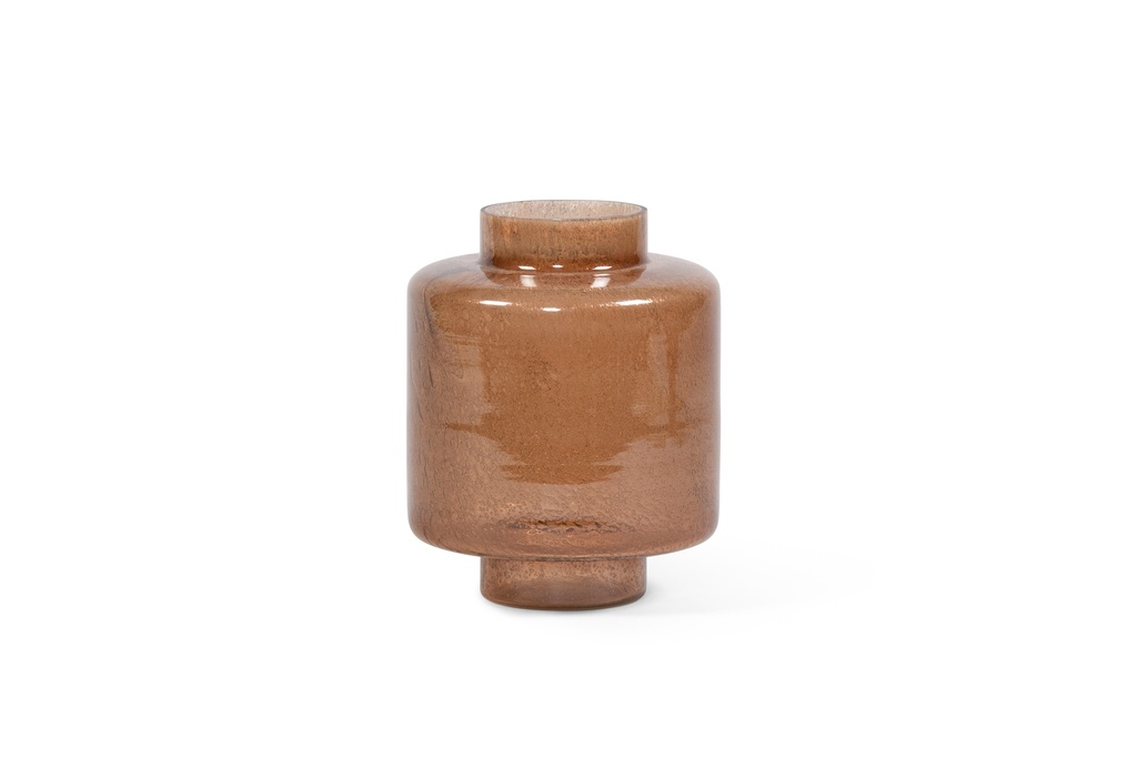 Vase foam sprayed bronze large - Ø19.5 x 24cm - p 1 