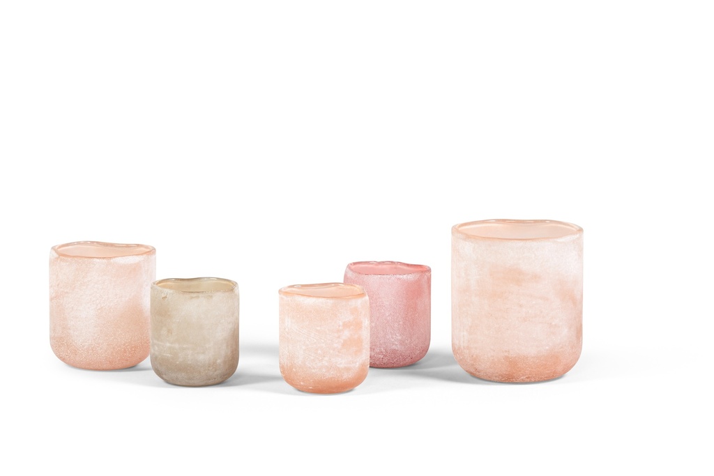 Votive frosted champagne medium - Ø9 x 10cm - p 4