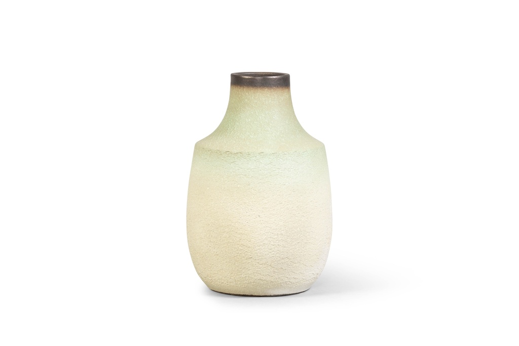 Bottle rustic small white/green - Ø30x45cm - p 1