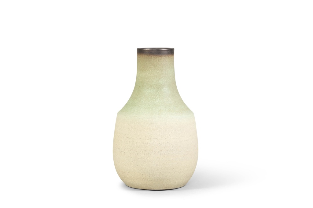 Bottle rustic large white/green - Ø40x 65cm - p1