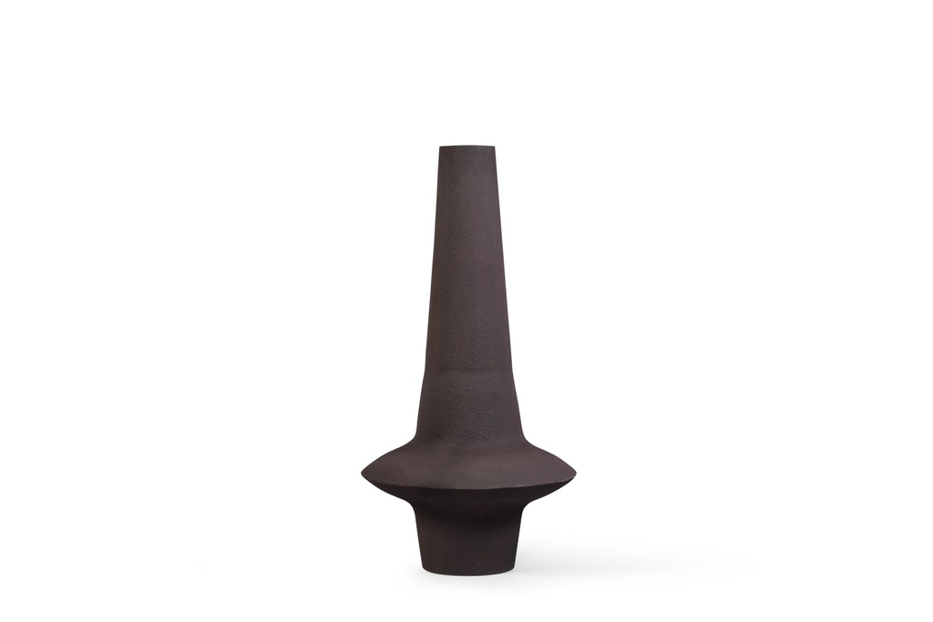Vase textured stone brown small - Ø44 x 86cm - p 1