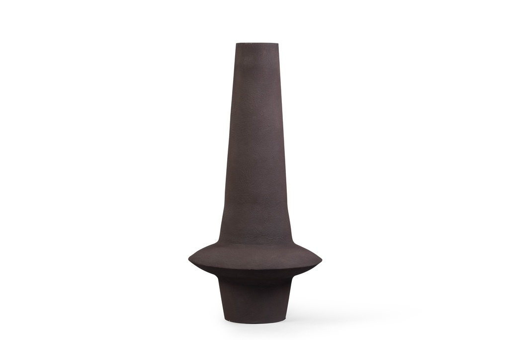 Vase textured stone brown large - Ø48 x 102cm - p 1