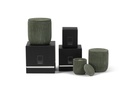 Scented candle candlepot concrete green large - Ø14 x 15cm - 3 int.cot.wicks - p 2