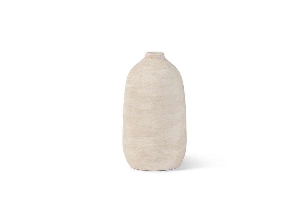 Vase rude ivory large - terracotta - Ø20x35cm - p/2