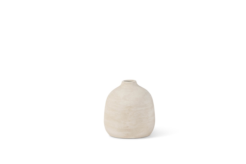 Vase rude ivory small - terracotta - Ø20x21cm - p/2