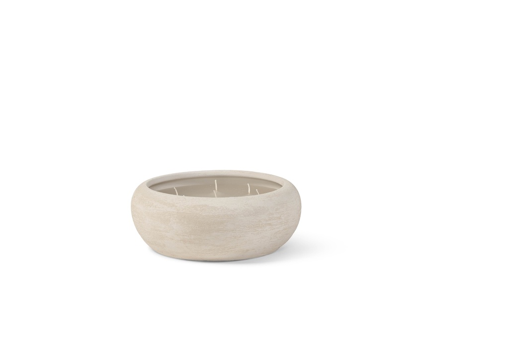 Bowl rude ivory small indoor - Ø24 x 9cm - 7 wicks - p 2