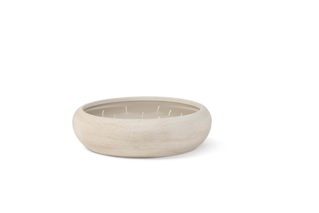 Bowl rude ivory large indoor - 9 wicks - Ø33 x 9cm - p 1