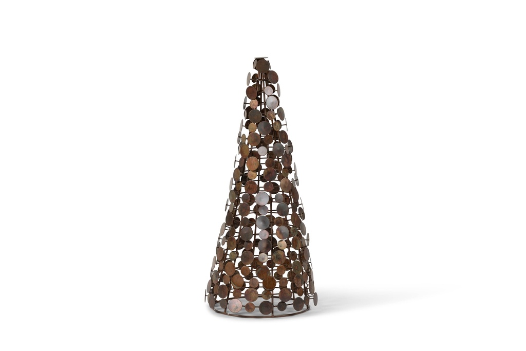 X-mas tree burned copper large - Ø32 x 71cm - p 1