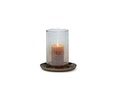 Hurricane gold with hammered brown luster glass - small - Ø26 x 28 cm - p 1