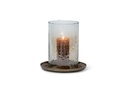 Hurricane gold with hammered brown luster glass - large - Ø32 x 35 cm - p 1