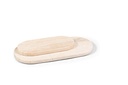 Plate oval beige travertine set of 2 - 25 x 12 x 1.5 cm / 35 x 17 x 1.5 cm - p 1/2