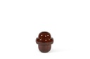 Vase enamel dark brown antique small - Ø27 x 30 cm - p 1 / 4