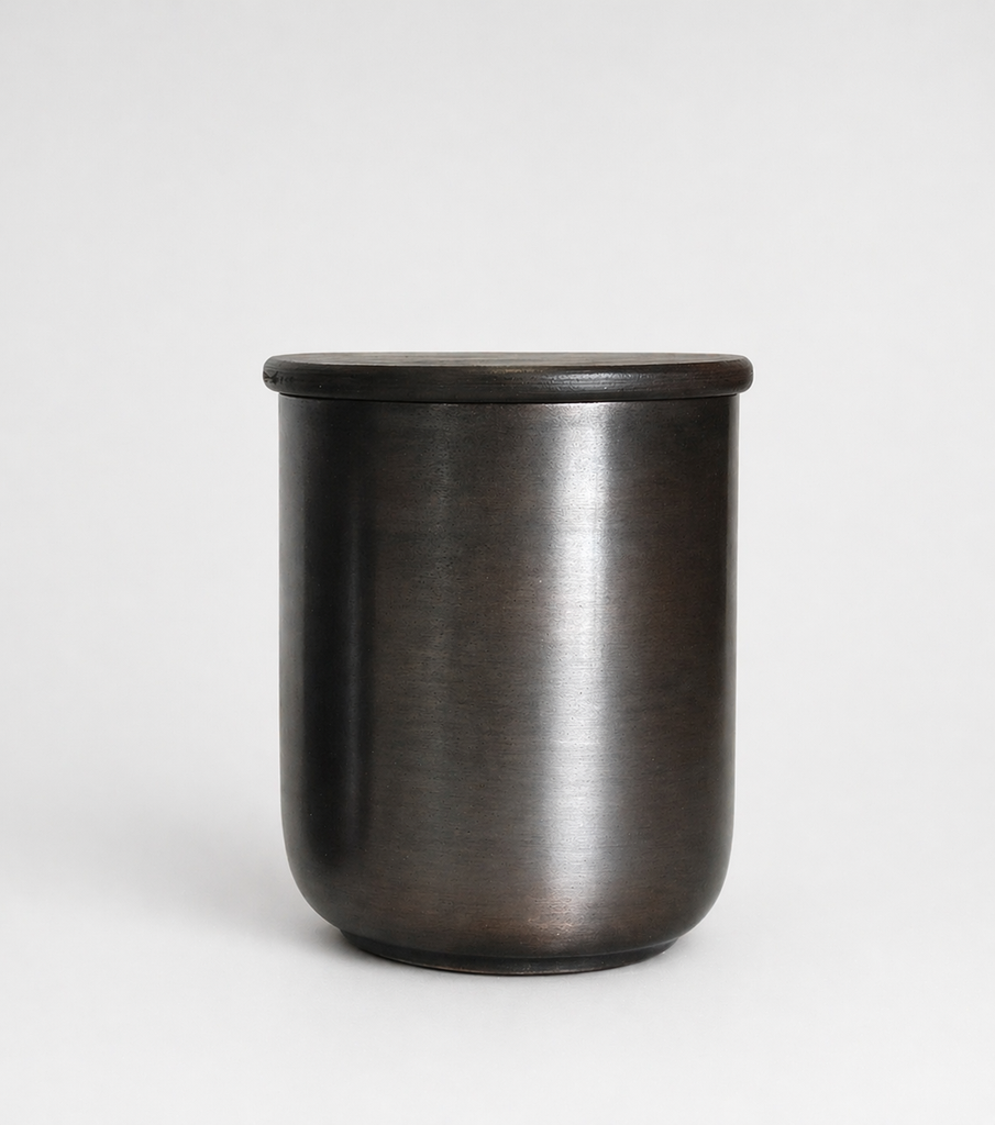 Votive walnut with copper antique cover - Ø9 x 11cm - p 2/24