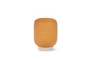 Hurricane cocoon cutted amber with stone base large - Ø20 x 29 cm - p 1