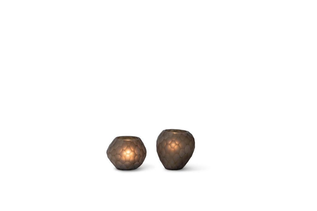 T-light holder faceted cutting copper - 10 x 9.5 x 8 cm - p 4/24