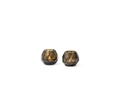 T-light holder polished faceted cutting smoke small - Ø10 x 9 cm - p 4/24