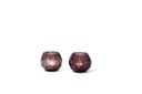 T-light holder polished faceted cutting purple large - Ø12 x 10 cm - p 2