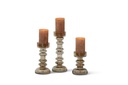 Glass chandelier ring design - set of 3 - Ø14 x 20cm / Ø14 x 28 cm/ Ø14 x 37cm - p set