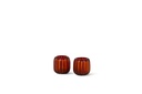 T-light holder vertical ribbed red/orange - Ø9 x 9cm - p 2