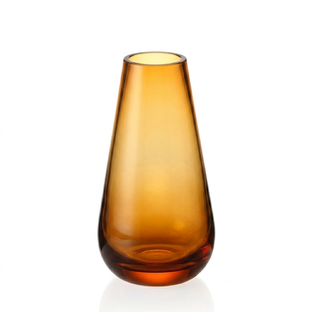 Conical vase small - amber - Ø7.5 x 13.5 cm - p 6
